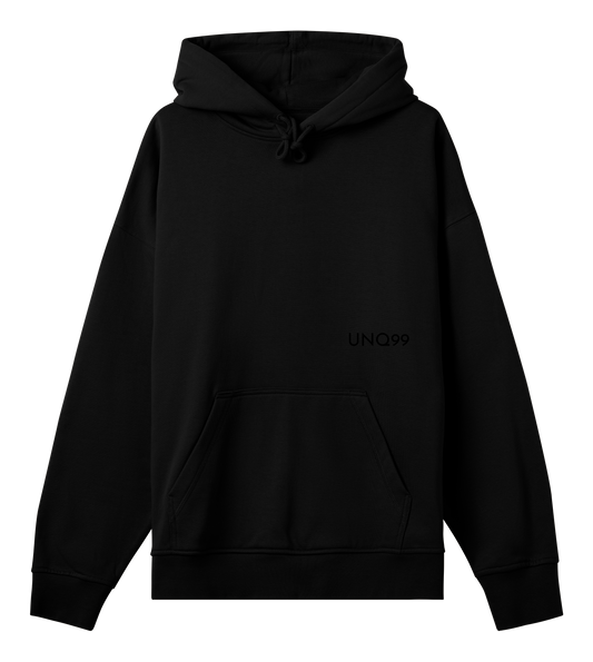 Hoodie black on black - UNQ99